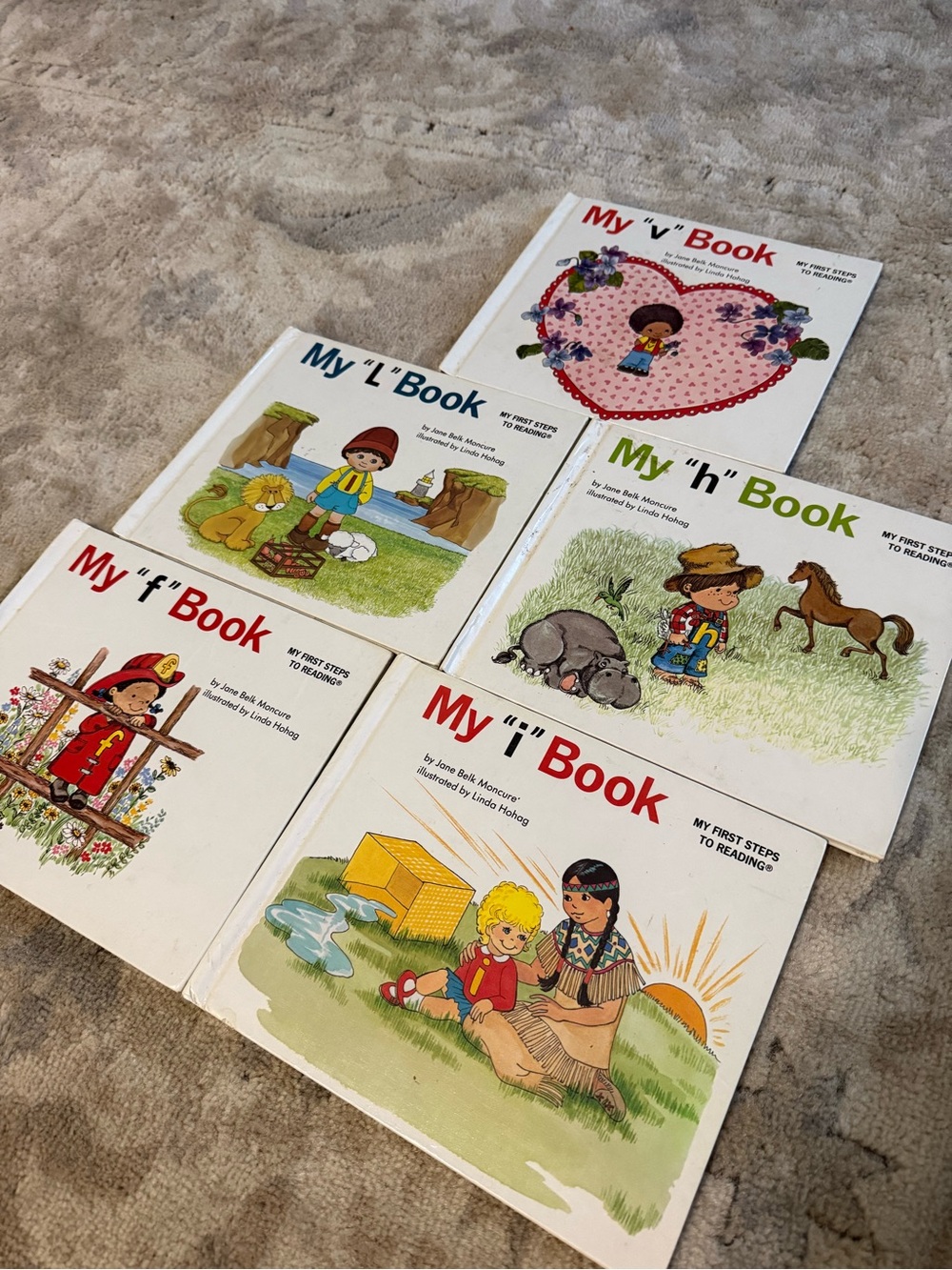 My First Steps to Reading books: F, H, I, L, V